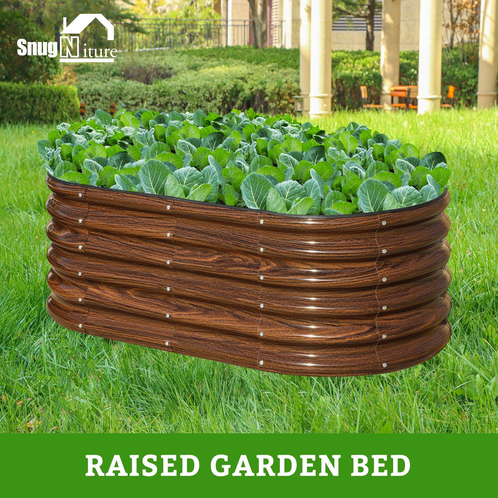 17" Tall 4x2 ft Module Metal Raised Garden Bed -