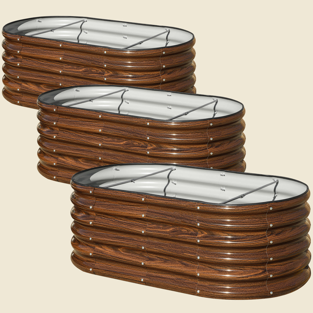 17" Tall 4x2 ft Module Metal Raised Garden Bed