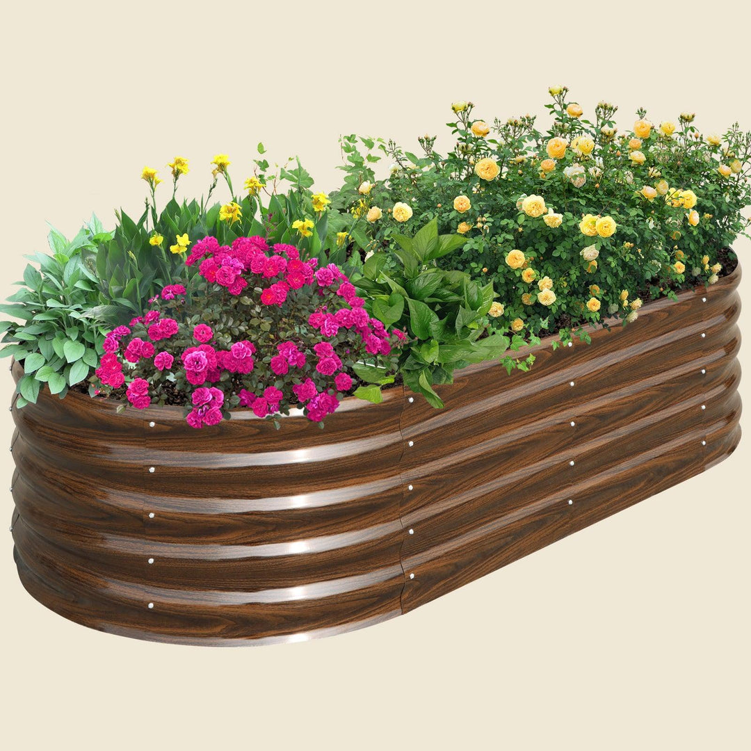 17" Tall Modular Metal Raised Garden Bed -