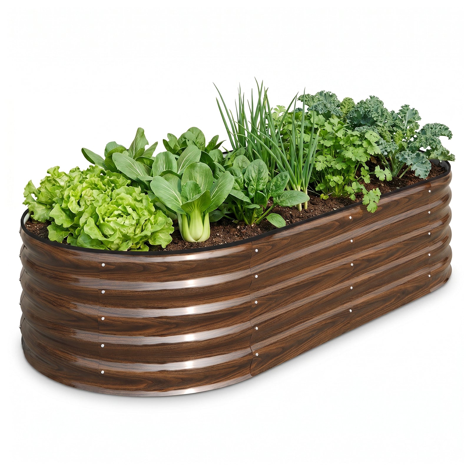 17" Tall Modular Metal Raised Garden Bed