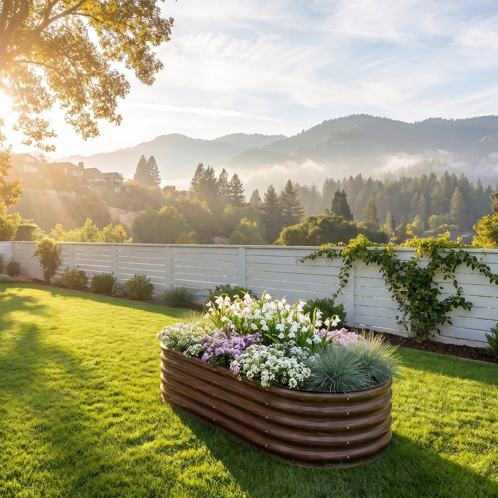 17" Tall Modular Metal Raised Garden Bed