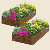 12“ Tall 6x3 ft Modular Metal Raised Garden Bed(2Pcs) -