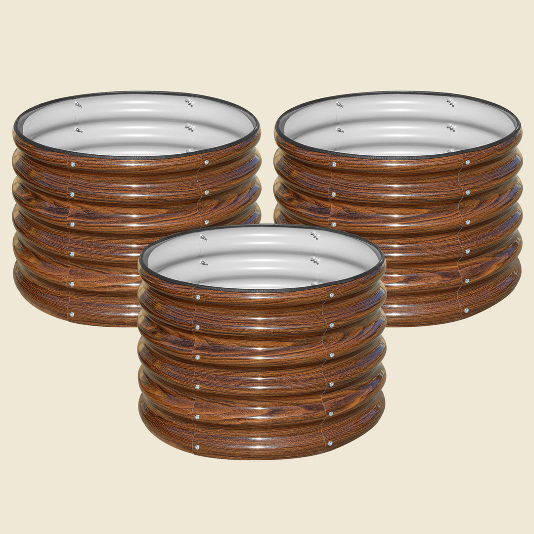 17" Tall 2x2 ft Modular Metal Raised Garden Bed Kit