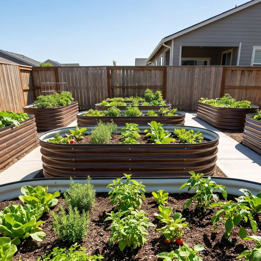 17" Tall Modular Metal Raised Garden Bed
