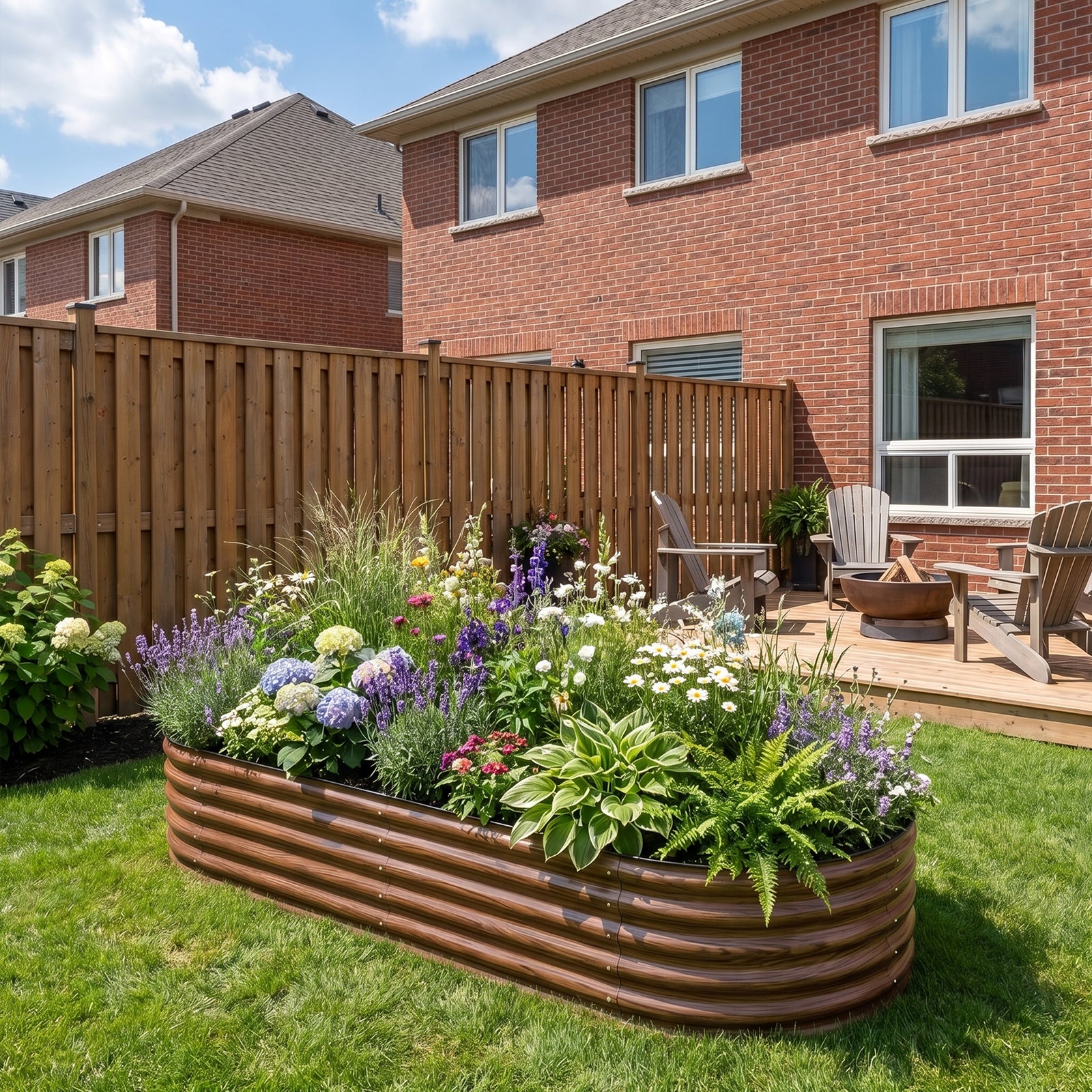 17" Tall Modular Metal Raised Garden Bed